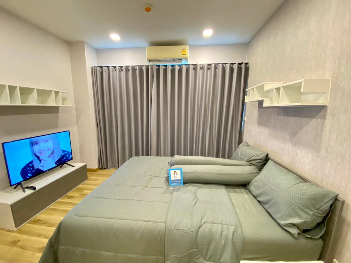 picture ðCity Link Condo ðĒStudio room, 7th floor, corner unit, Madrid building. Rent: 7,500 THB/month ðĨ - 3/16