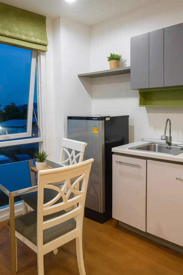 picture 🏡✨ Corner unit! Spacious, comfortable, and more private than any other unit ✨🏡 🔥 For rent: The Key Prachachuen - 3/5