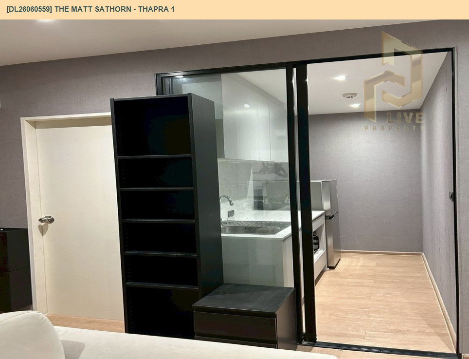 รูป DL26060559 ให้เช่าคอนโด เดอะ แมทท์ สาทร - ท่าพระ 1 (The Matt Sathorn - Thapra 1) ใกล้ BTS ตลาดพลู พร้อมเข้าอยู่ โทรด่วน 0614453194 LineID @952jdxxk - รูปที่ 5/6