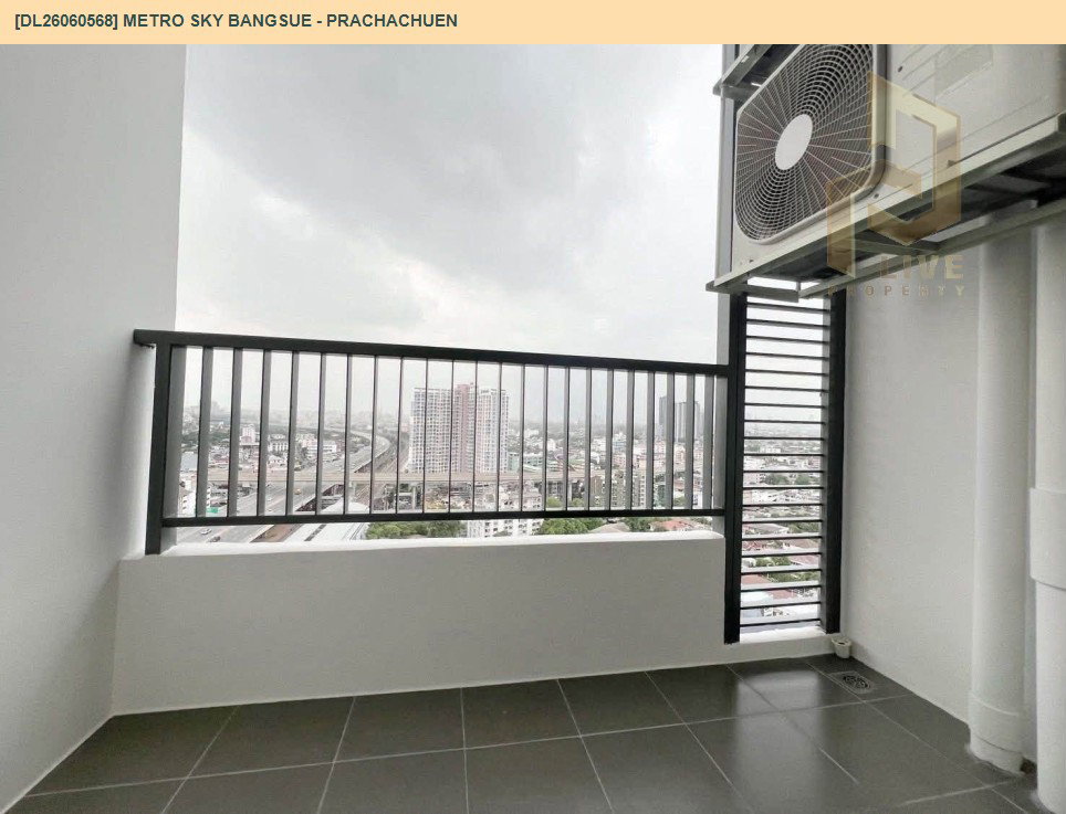 รูป DL26060568 ให้เช่าคอนโด เมโทร สกาย บางซื่อ - ประชาชื่น (Metro Sky Bangsue - Prachachuen) ใกล้ MRT บางซ่อน พร้อมเข้าอยู่ โทรด่วน 0653619502 LineID @952jdxxk - รูปที่ 8/8