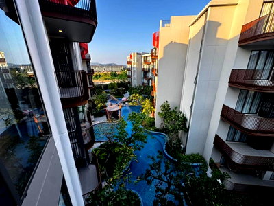 Condos for rent : Brand new condominium Two-Bedroom  pool view for rental near Bangtao Beach and boat avenue, Phuket