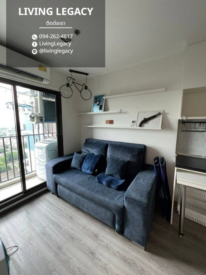 รูป TGHYCM เช่าด่วน คอนโด Rich Park @ Triple Station 29 ตร.ม. | ชั้น 22 | 1 ห้องนอน | 1 ห้องน้ำ 12,000 บาท/เดือน line id : @livinglegacy - รูปที่ 6/9