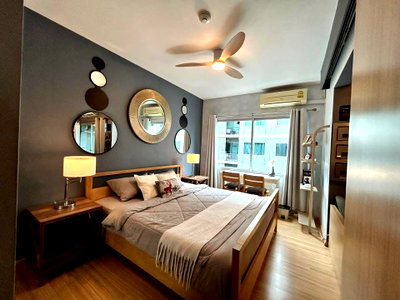 Condos for rent : Condo for rent " A Space Play Ratchada-Sutthisarn" Building A, 5th Floor, 34 sq.m., 1 Bedroom, 1 Bathroom, Pool View. 