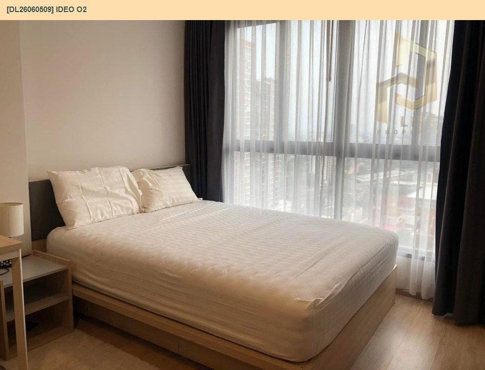 รูป DL26060509 ให้เช่าคอนโด ไอดีโอ โอทู (IDEO O2) ใกล้ BTS บางนา พร้อมเข้าอยู่ โทรด่วน 0638692663 LineID @952jdxxk - รูปที่ 2/16