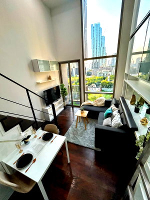 Condos for rent : Condo for rent "IDEO Morph 38" 7th Floor, 36 sq.m. Duplex, 1 Bedroom, 1 Bathroom, near BTS Thong Lo. Fully furnished 