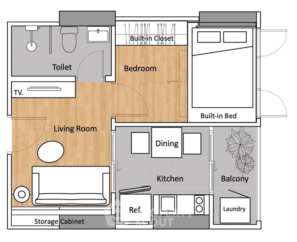รูป คอนโด 1-ห้องนอน ที่ เดอะเบส แจ้งวัฒนะ ใน คลองเกลือ (ID 2983806) - รูปที่ 22/22