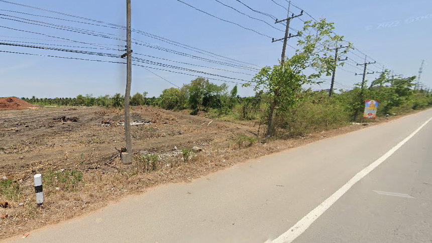 รูป ที่ดิน 9 ไร่ 1 งาน อ.บางแพ ราชบุรี ให้เช่าระยะยาว ติดถนน 325 (บางแพ - สมุทรสงคราม) - รูปที่ 3/4