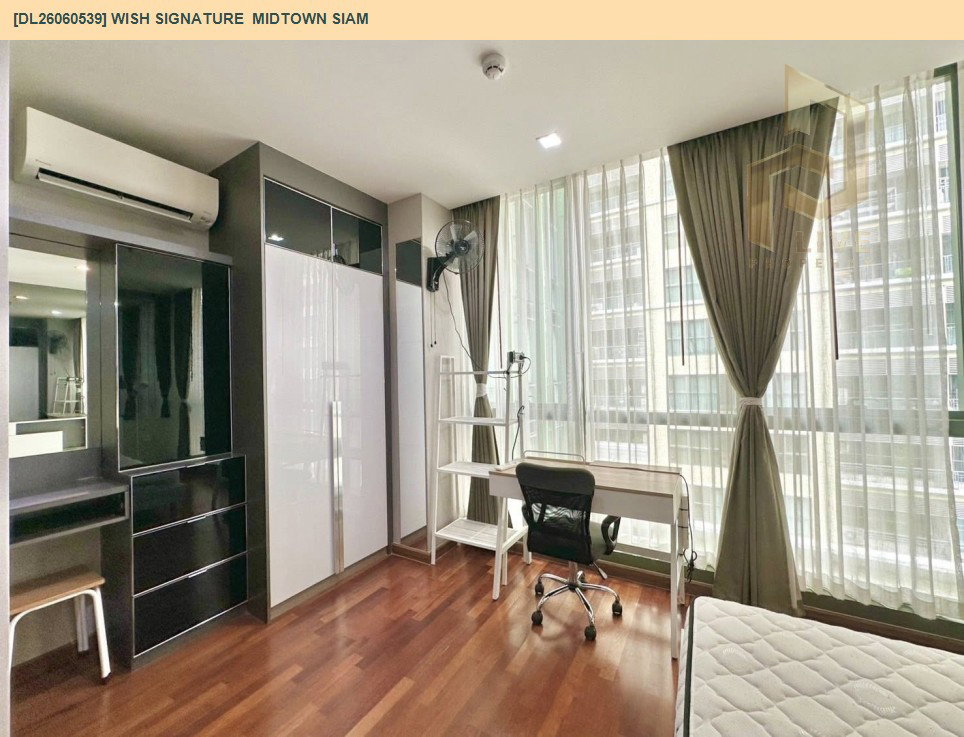 รูป DL26060539 ให้เช่าคอนโด วิช ซิกเนเจอร์ มิดทาวน์ สยาม (Wish Signature Midtown Siam) ใกล้ BTS ราชเทวี พร้อมเข้าอยู่ โทรด่วน 0614453194 LineID @952jdxxk - รูปที่ 7/7