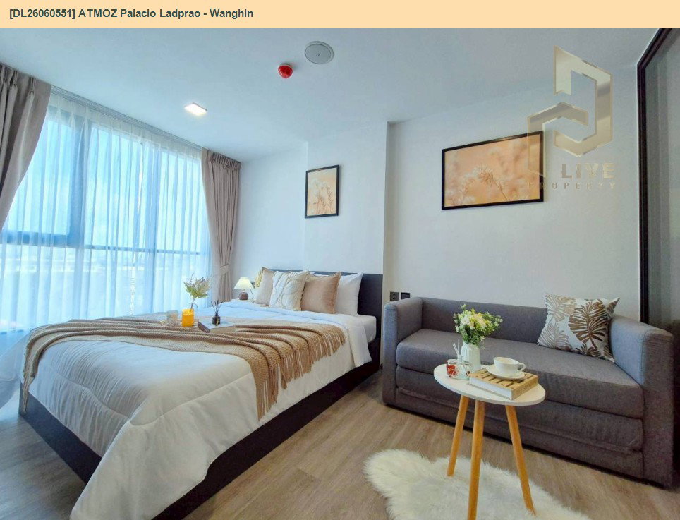 รูป DL26060551 ให้เช่าคอนโด แอทโมซ พาลาซิโอ ลาดพร้าว - วังหิน (ATMOZ Palacio Ladprao - Wanghin) ใกล้ MRT ลาดพร้าว พร้อมเข้าอยู่ โทรด่วน 0653619502 LineID @952jdxxk - รูปที่ 8/13