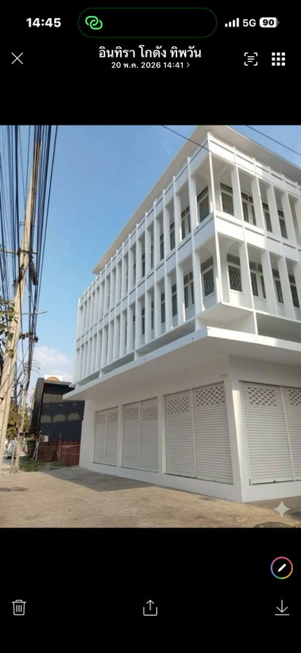 รูป ให้เช่าตึกอาคารพาณิชย์ 3ชั้น ติดถนนเทพารักษ์สมุทรปราการ ใกล้btsทิพวัล 350เมตร ใกล้ห้างอิมพีเรียล สำโรง รีโนเวทใหม่ - รูปที่ 1/3