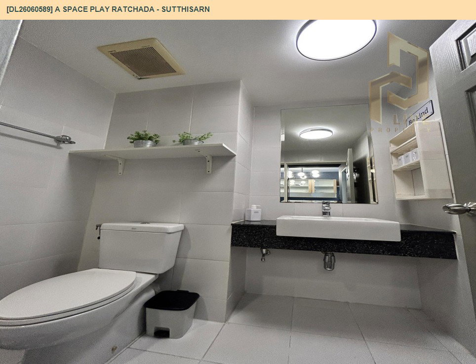 รูป DL26060589 ให้เช่าคอนโด เอ สเปซ เพลย์ รัชดา - สุทธิสาร (A Space Play Ratchada - Sutthisarn) ใกล้ MRT สุทธิสาร พร้อมเข้าอยู่ โทรด่วน 0614453194 LineID @952jdxxk - รูปที่ 5/6