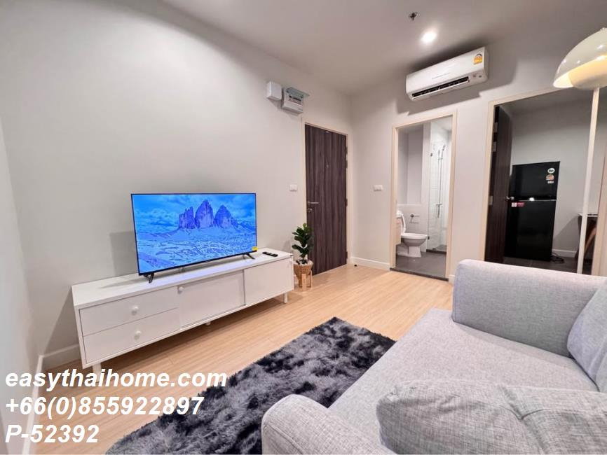 รูป P-52392 Metro Sky Wutthakat 🔥 คอนโดให้เช่า ใกล้ BTS วุฒากาศ ชั้นสูง วิวเมือง เฟอร์ครบ พร้อมเครื่องซักผ้า! 🔥 | Line ID: @easythaihome | 085-592-2897 - รูปที่ 3/11