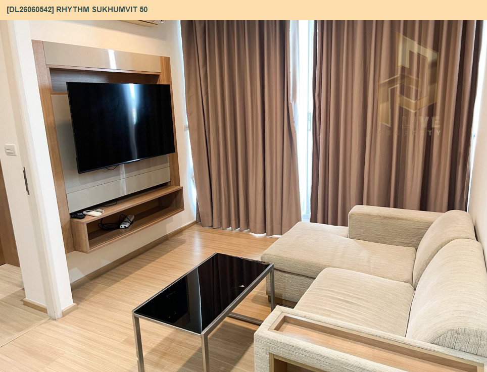 รูป DL26060542 ให้เช่าคอนโด ริทึ่ม สุขุมวิท 50 (Rhythm Sukhumvit 50) ใกล้ BTS อ่อนนุช พร้อมเข้าอยู่ โทรด่วน 0638692663 LineID @952jdxxk - รูปที่ 6/12