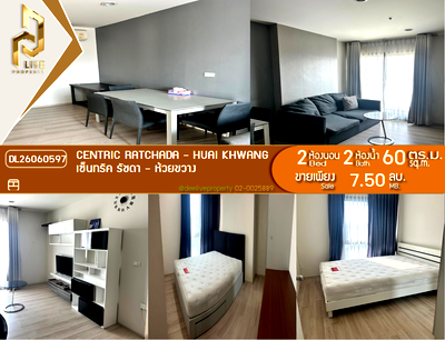 Condos for sale : DL26060597 Condo for sale, Centric Ratchada - Huai Khwang  near MRT Huai Khwang, ready to move in, call urgently 0638692663 LineID @952jdxxk