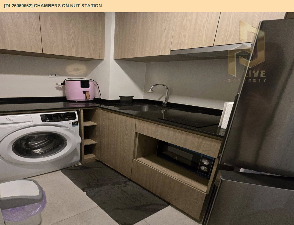 รูป DL26060562 ให้เช่าคอนโด แชมเบอร์ส อ่อนนุช สเตชั่น (Chambers On Nut Station) ใกล้ BTS อ่อนนุช พร้อมเข้าอยู่ โทรด่วน 0653619502 LineID @952jdxxk - รูปที่ 5/8