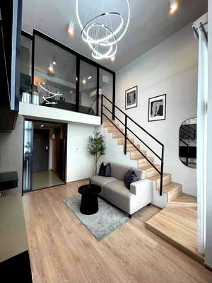 Condos for rent : For rent IDEO Rama9-Asoke Duplec room, 37sqm, 31Fl 【Line: Yosita828】