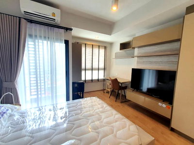 คอนโดให้เช่า : Condo for RENT : Ideo Rama 9 Asoke    26 sqm.  𝐓𝐲𝐩𝐞 :  Studio 1 Bath / City view  𝐅𝐥𝐨𝐨𝐫 : 14th    Fully furnished