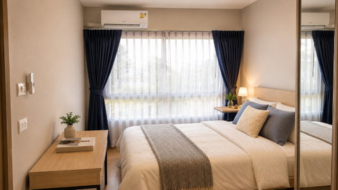 For Rent : Plum Condo Rangsit Alive 1 near Bangkok University, fully furnished
