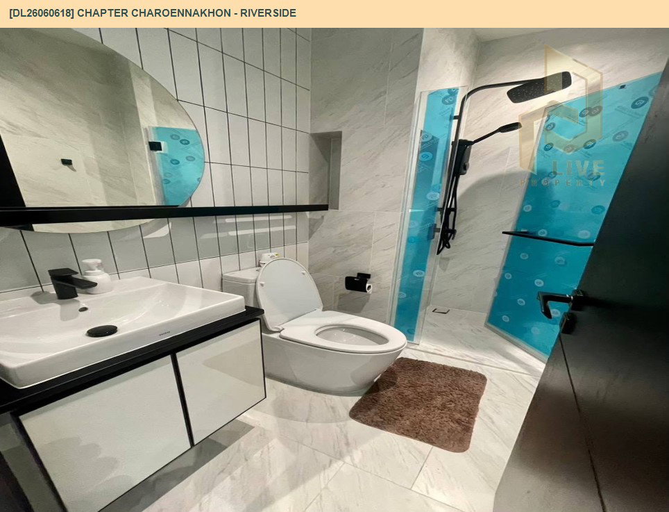 รูป DL26060618 ให้เช่าคอนโด แชปเตอร์ เจริญนคร - ริเวอร์ไซต์ (Chapter Charoennakhon - Riverside) ใกล้ BTS กรุงธนบุรี พร้อมเข้าอยู่ โทรด่วน 0614453194 LineID @952jdxxk - รูปที่ 5/5