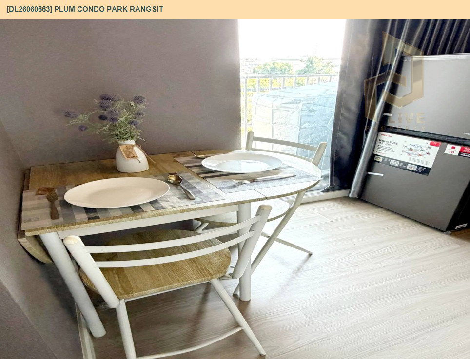 รูป DL26060663 ให้เช่าคอนโด พลัม คอนโด พาร์ค รังสิต (Plum Condo Park Rangsit) ใกล้ - พร้อมเข้าอยู่ โทรด่วน 0653619502 LineID @952jdxxk - รูปที่ 8/9