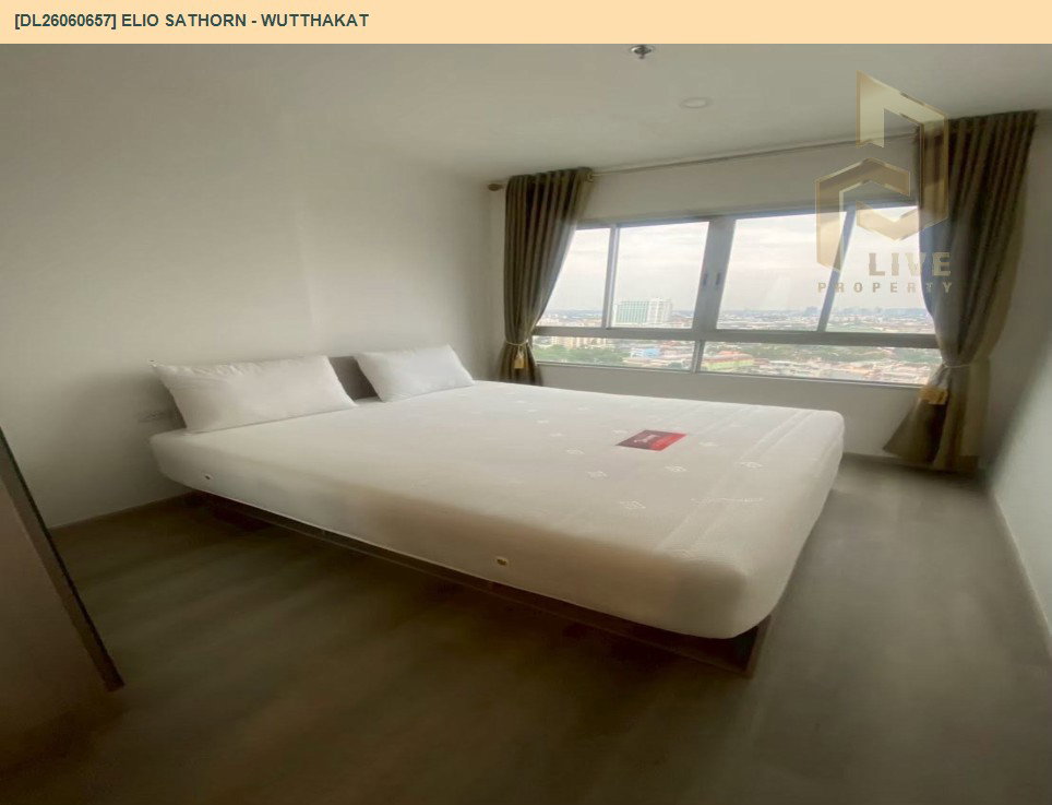 รูป DL26060657 ขายคอนโด เอลลิโอ สาทร - วุฒากาศ (Elio Sathorn - Wutthakat) ใกล้ BTS วุฒากาศ พร้อมเข้าอยู่ โทรด่วน 0653619502 LineID @952jdxxk - รูปที่ 2/8