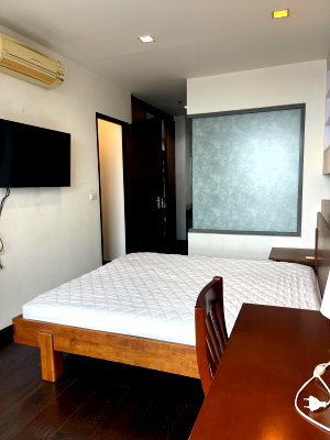 Condos for rent : Condo for rent, IDEO Q Phayathai, 2 bedrooms, 2 bathrooms, large unit, high floor, beautiful view and room.