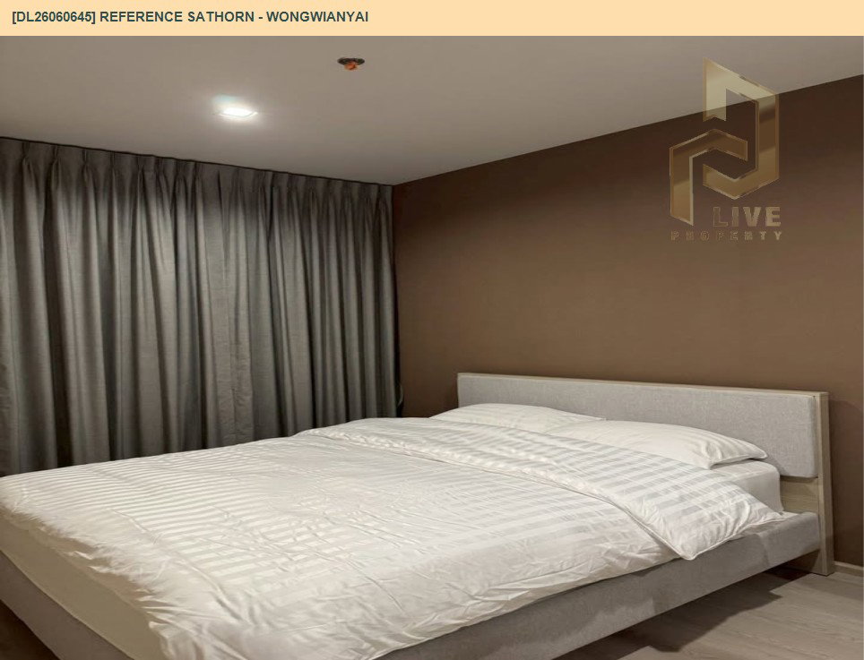 รูป DL26060645 ให้เช่าคอนโด เรฟเฟอเรนซ์ สาทร - วงเวียนใหญ่ (Reference Sathorn - Wongwianyai) ใกล้ - พร้อมเข้าอยู่ โทรด่วน 0614453194 LineID @952jdxxk - รูปที่ 3/13