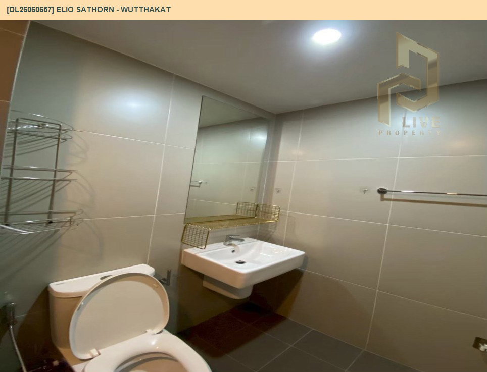 รูป DL26060657 ขายคอนโด เอลลิโอ สาทร - วุฒากาศ (Elio Sathorn - Wutthakat) ใกล้ BTS วุฒากาศ พร้อมเข้าอยู่ โทรด่วน 0653619502 LineID @952jdxxk - รูปที่ 7/8
