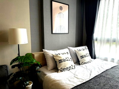 Condos for rent : PFD-08618 Condo for rent, The Move Bangna (The MUVE Bangna), creative style condo, 1 bedroom, Building A, near BTS Bangna and MRT Si Iam 🏙️✨