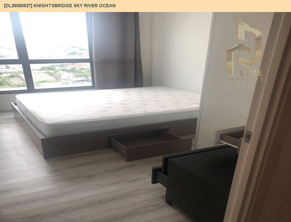 รูป DL26060627 ขายคอนโด ไนท์บริดจ์ สกาย ริเวอร์ โอเชี่ยน (KnightsBridge Sky River Ocean) ใกล้ BTS ปากน้ำ พร้อมเข้าอยู่ โทรด่วน 0653619502 LineID @952jdxxk - รูปที่ 6/9