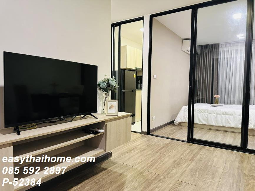 รูป P-52384 ห้องสวยแต่งครบพร้อมอยู่ คอนโดแต่งครบ The Collect Ratchada 32 ใกล้ MRT ลาดพร้าว และเมเจอร์รัชโยธิน Line: @easythaihome 085-592-2897 - รูปที่ 2/6
