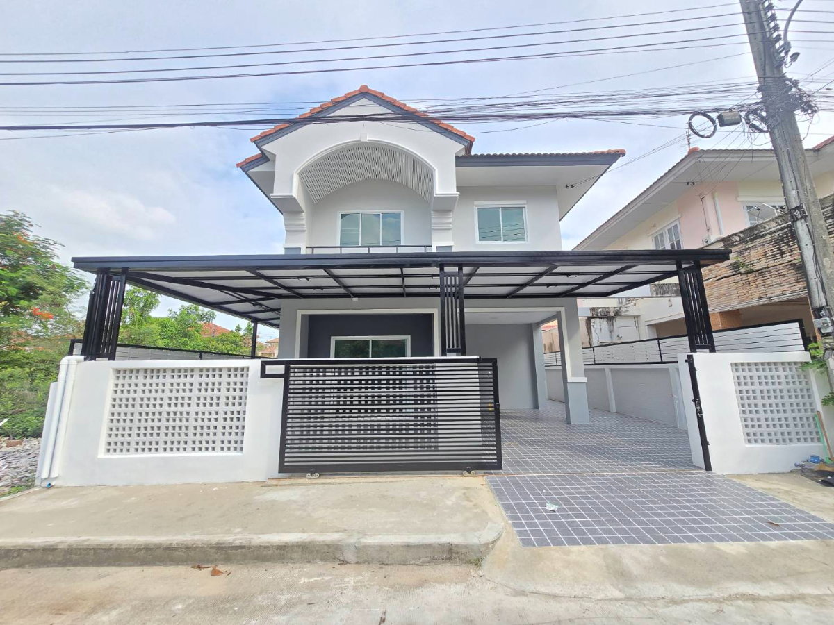 รูป บ้านหลังมุม แต่งสวย บ้านแฝด บุรีรมย์ รังสิต-คลอง4 ติดถนนใหญ่ ใกล้รถไฟฟ้า บรรยากาศดี ร่มรื่น เป็นส่วนตัว ทำเลดี - รูปที่ 2/40
