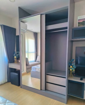 Studio ชั้น 31 อาคาร A | วิวเมืองสวย | ส่วนกลางจัดเต็ม | 13,000 บาท