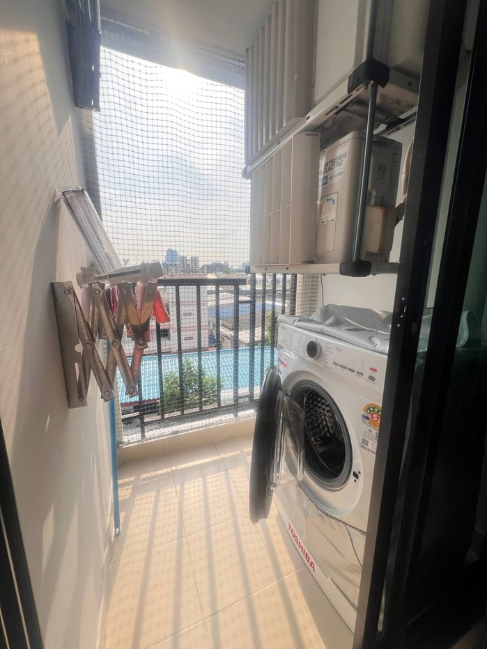 รูป ไฮสุทธิสารคอนโด ห้องมุม🚄 **คอนโดอยู่ใกล้ MRT ห้วยขวาง, MRT สุทธิสาร มีรถรับ-ส่งออกทุก 15 นาที - รูปที่ 11/11