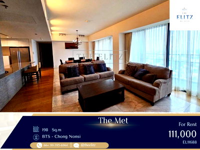 คอนโดให้เช่า : ✨ The Address of Pure Prestige. Elevate Your Legacy at The Met Sathorn ✨