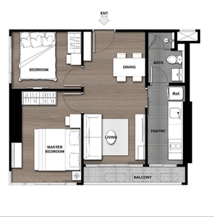 รูป 🔥🔥🔥 ขายด่วนต่ำกว่าตลาด! Rare Item ห้องมุม Conner Unit ชั้น 19 วิวสะพานพระราม 8 แบบ Panoramic | Urbano Rajavithi 2 Bed สภาพนางฟ้า ใกล้ MRT สิรินธร - รูปที่ 16/33