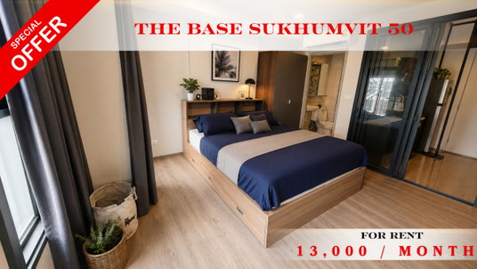 รูปภาพ 📍 The Base Sukhumvit 50 Condominium 🚆 Conveniently located near BTS On Nut 🏠 Ready to Move In  🔖 Property Code: A11649