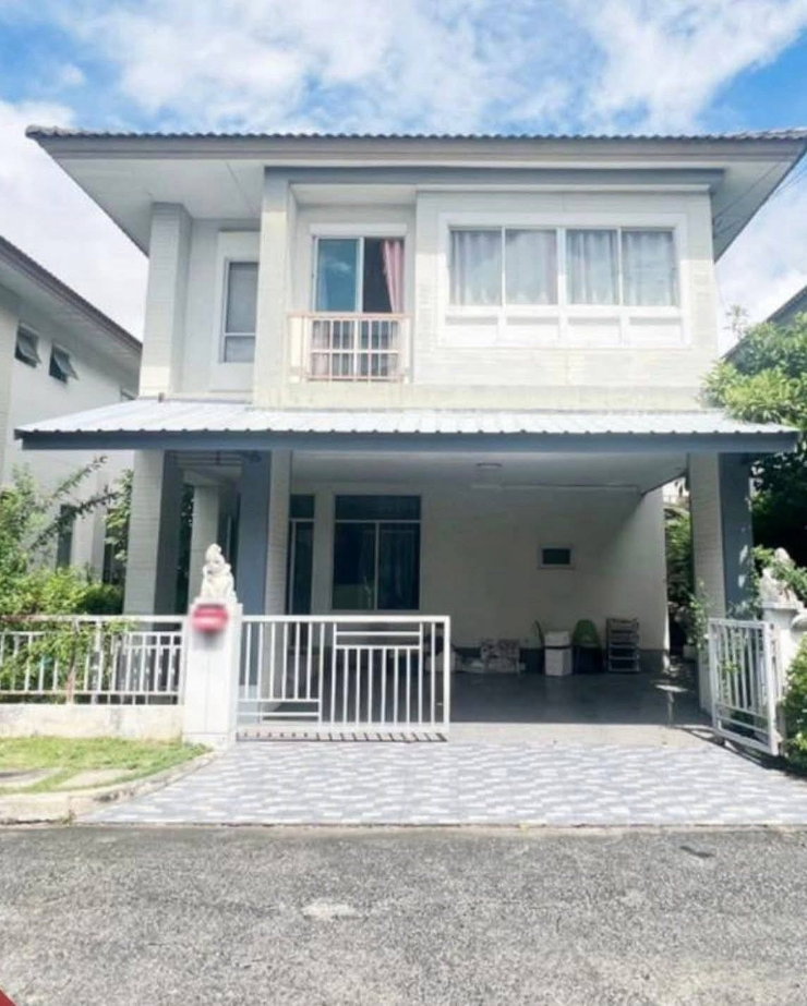 รูป บ้านเดี่ยว บรรยากาศร่มรื่น ใกล้ซาฟารีเวิล ถนนปัญญาอินทรา - รูปที่ 1/7