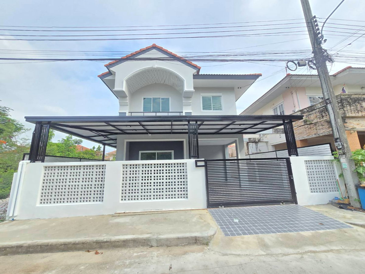 รูป บ้านหลังมุม แต่งสวย บ้านแฝด บุรีรมย์ รังสิต-คลอง4 ติดถนนใหญ่ ใกล้รถไฟฟ้า บรรยากาศดี ร่มรื่น เป็นส่วนตัว ทำเลดี - รูปที่ 1/40