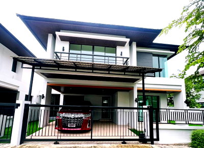 บ้านเดี่ยวให้เช่า : ให้เช่าบ้านเดี่ยว เลควิว พาร์ค บางนา เลี้ยงสัตว์ได้ จดทะเบียนบริษัทได้