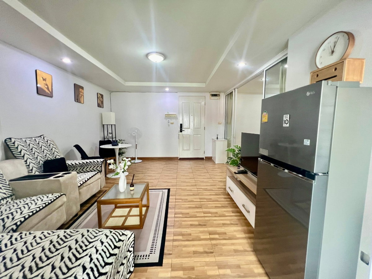picture R705/For Rent: Happy Condo Ratchada 18 – Spacious 44 SQ.M. Unit Close to MRT Huai Khwang - 8/12