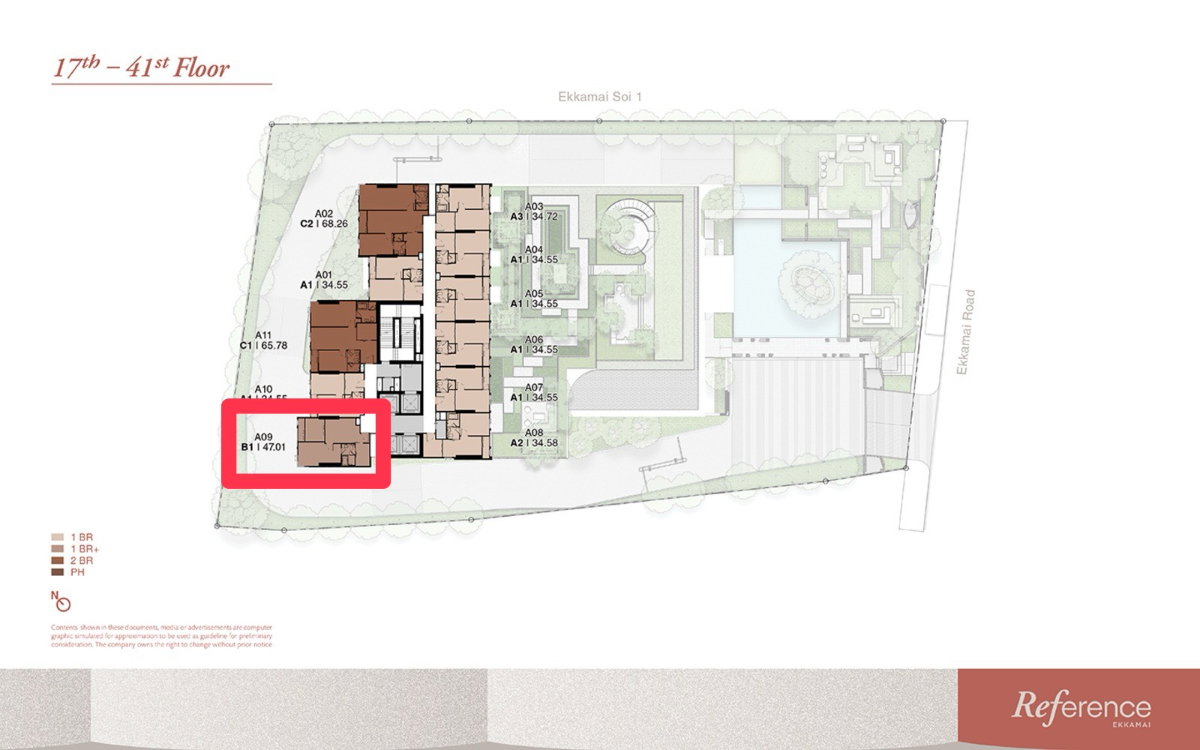 picture Rare Item!! High Floor Reference Ekkamai 1bed+ Unit For Sale!! - 2/12