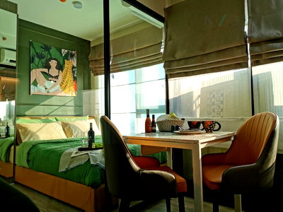 Condos for rent : For Rent Condo KENSINGTON SUKHUMVIT-THEPARAK Building A, Floor 34,1 bed room, Room size 21.25 sqm