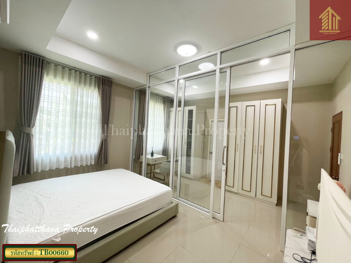รูป ขายบ้านสวนเนรมิต (ออเงิน-รามอินทรา) บ้านหรู ตกแต่งเฟอร์นิเจอร์ครบครัน นำกระเป๋าเสื้อผ้าเข้ามาอยู่ได้เลย - รูปที่ 16/20
