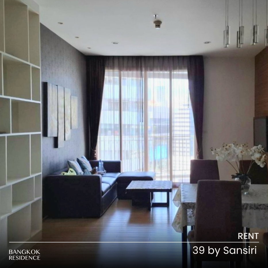 รูป เช่าคอนโด 🔥 39 by Sansiri 2นอน 77ตร.ม. 45k 🔥 เช่าด่วน! ราคาดีที่สุดใกล้ BTS พร้อมพงษ์   - รูปที่ 1/8