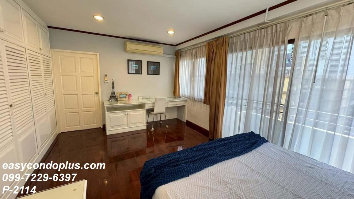 รูป P-2114 ห้องกว้าง พร้อมอยู่! Saranjai Mansion (สราญใจ แมนชั่น)  ใกล้ BTS นานา 25,000 บาท | Line Id: @easycondoplus | 099-229-6397 - รูปที่ 7/15