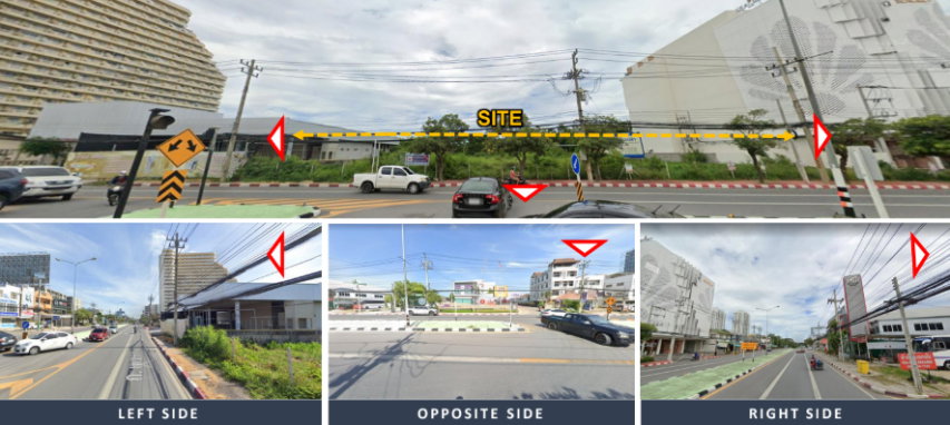รูป ขายที่ดิน เจ้าของขายเอง หัวหิวติดถนนเพชรเกษม ใกล้หาด เนื้อที่ 3-2-96 ไร่ - รูปที่ 4/8