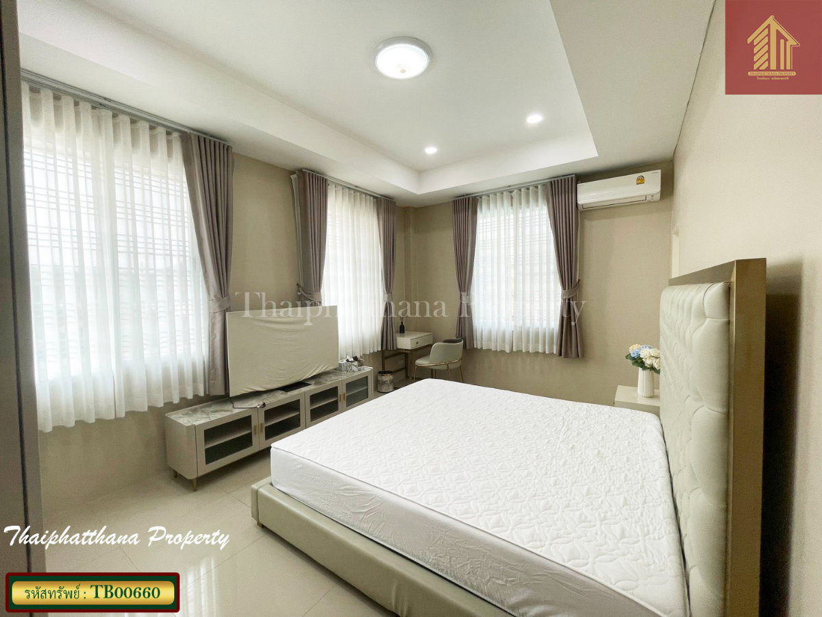 รูป ขายบ้านสวนเนรมิต (ออเงิน-รามอินทรา) บ้านหรู ตกแต่งเฟอร์นิเจอร์ครบครัน นำกระเป๋าเสื้อผ้าเข้ามาอยู่ได้เลย - รูปที่ 15/20
