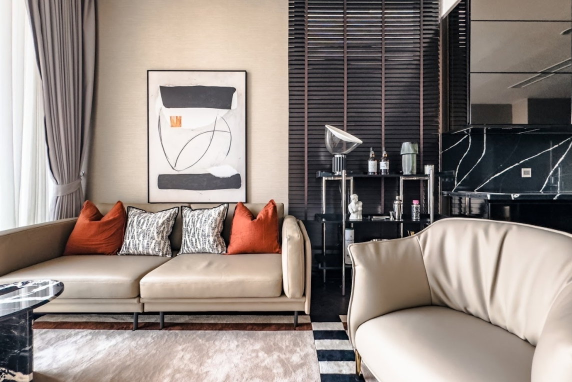 picture Condo for RENT : The Esse Sukhumvit 36 𝐒𝐢𝐳𝐞 : 75 sqm. 2 Bed / 2 Bath / City view 𝐅𝐥𝐨𝐨𝐫 : 21st Fully furnished - 2/18
