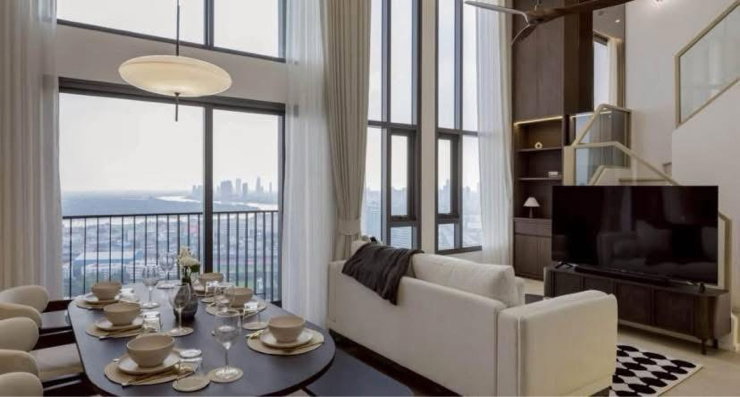 รูป ให้เช่า 🔥 Luxury Duplex วิวแม่น้ํา ✨ Life Rama 4 - Asoke ✨Line ID @034etfin 📲 3 ห้องนอน 2 ห้องน้ำ 🔥พร้อมเข้าอยู่ โทรด่วน 064-665-7851 - รูปที่ 2/28